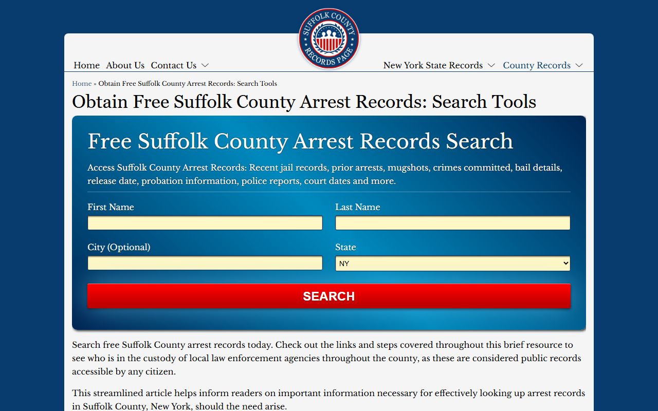 Suffolk County arrest records for Babylon area