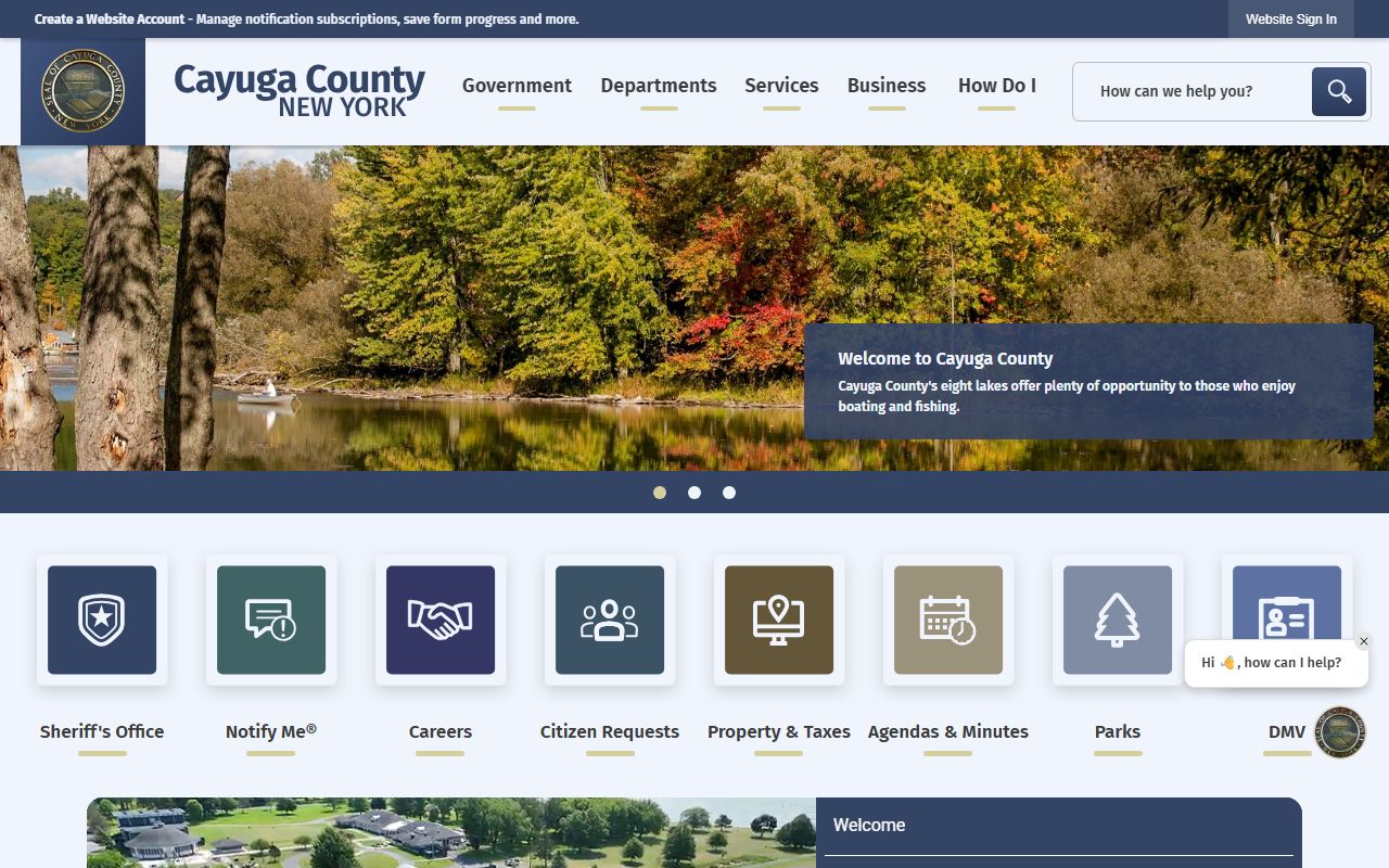 Cayuga County official website