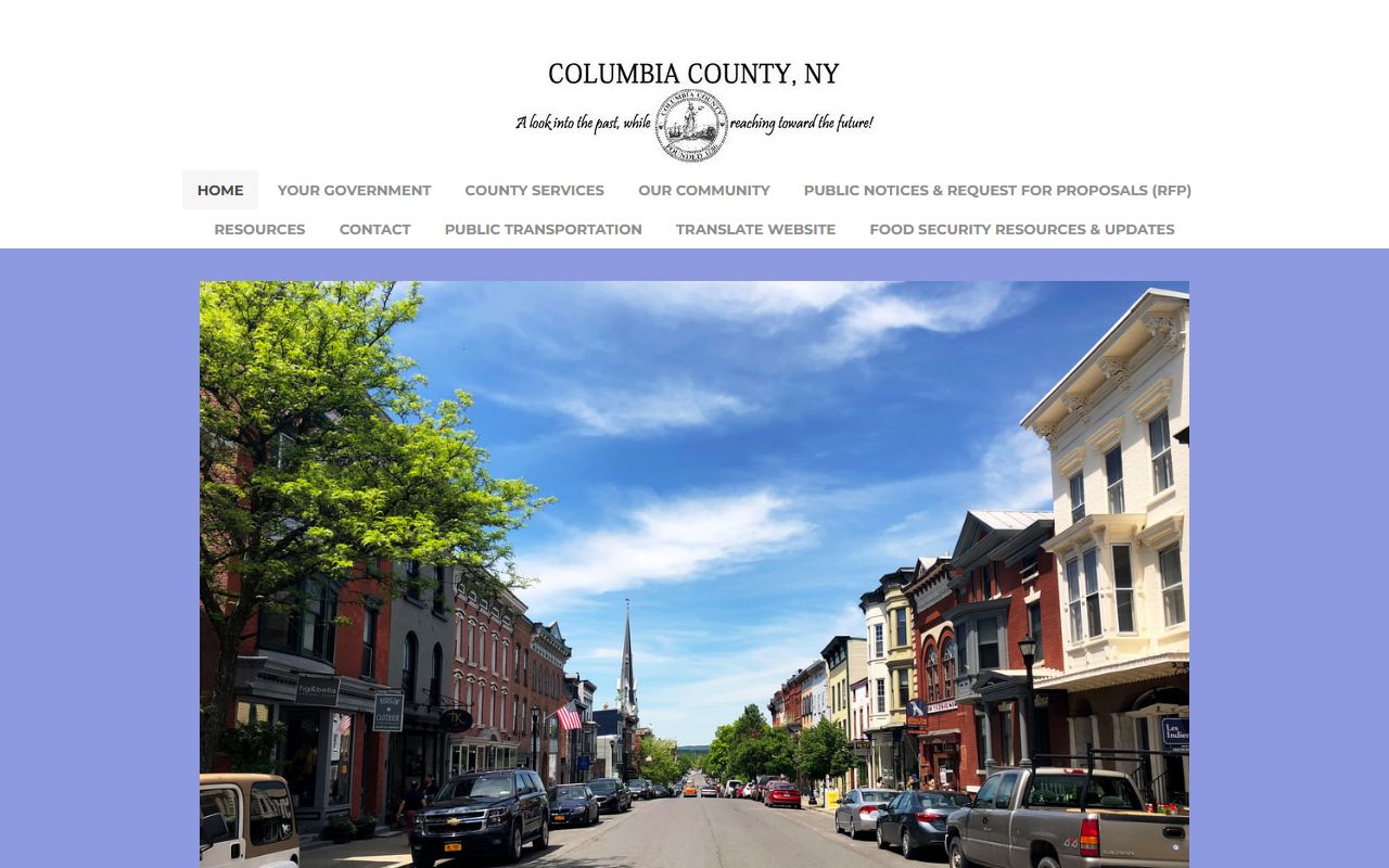 Columbia County official website - police blotter and arrest records