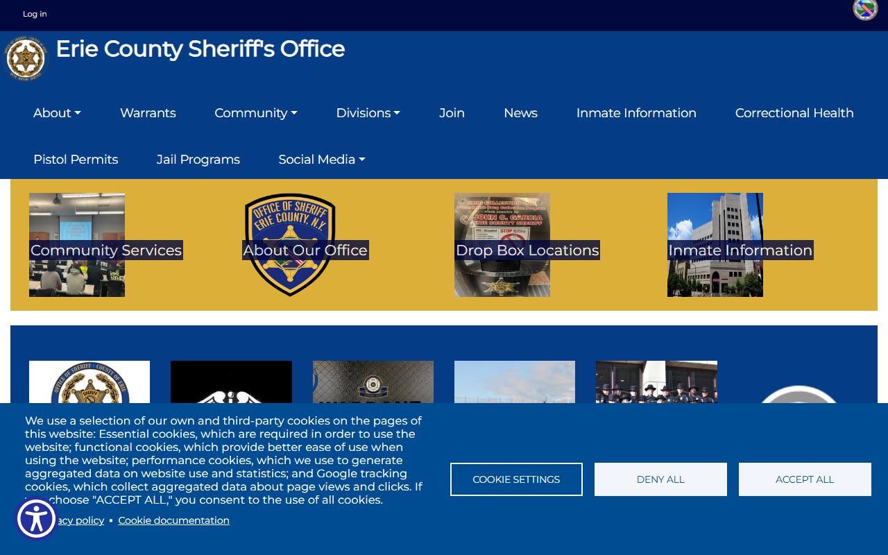 Erie County Sheriff's Office - inmate roster and police records