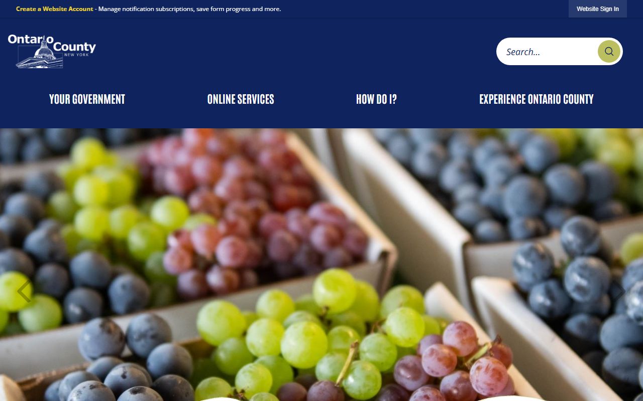 Ontario County official website