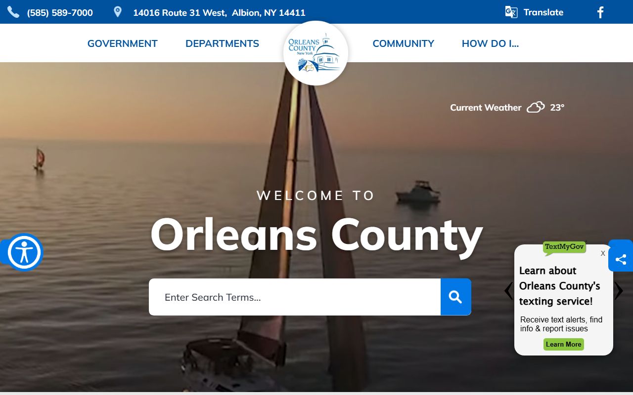 Orleans County official website