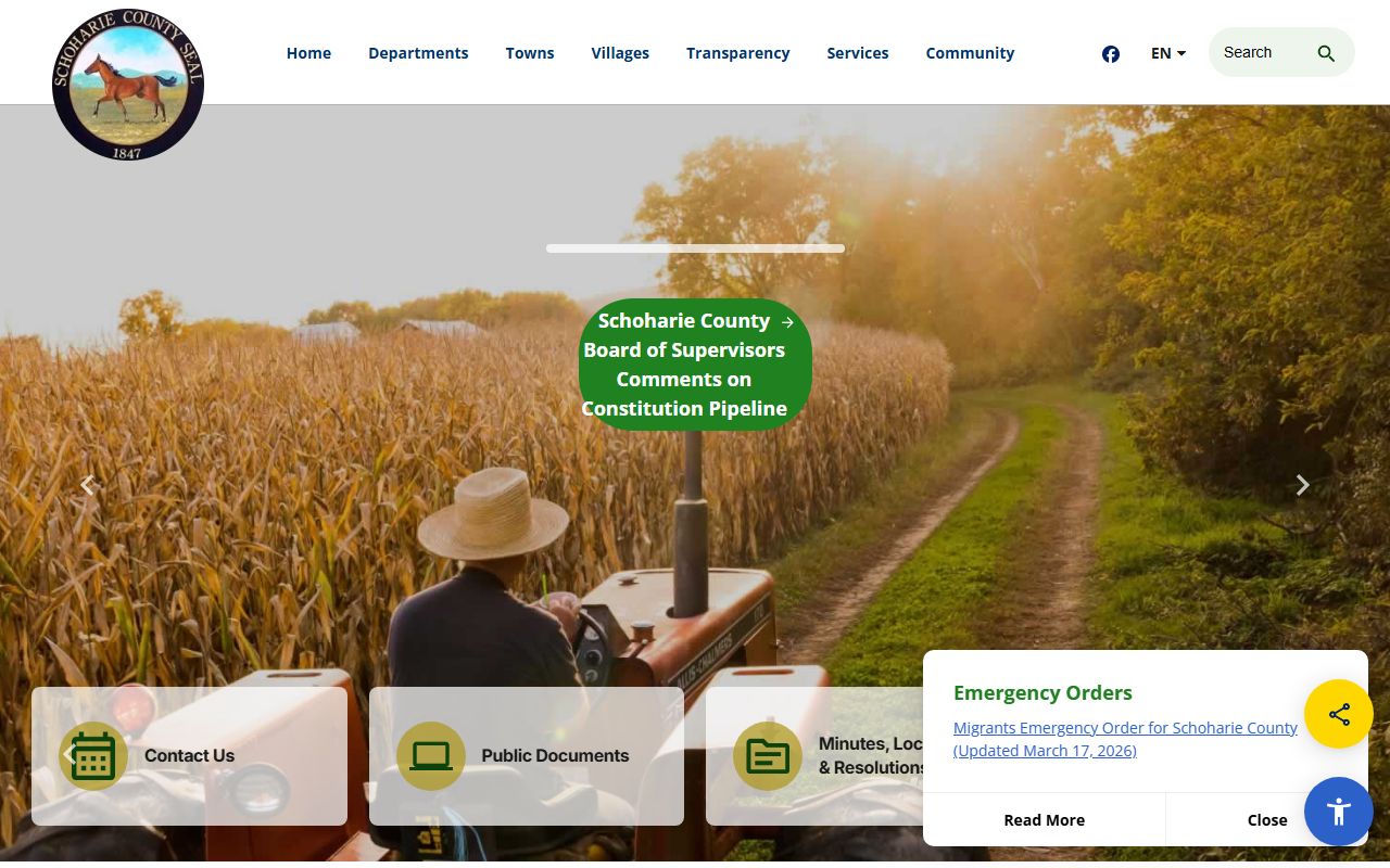 Schoharie County official website