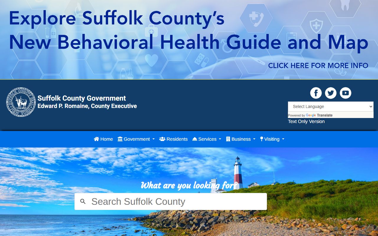 Suffolk County official website
